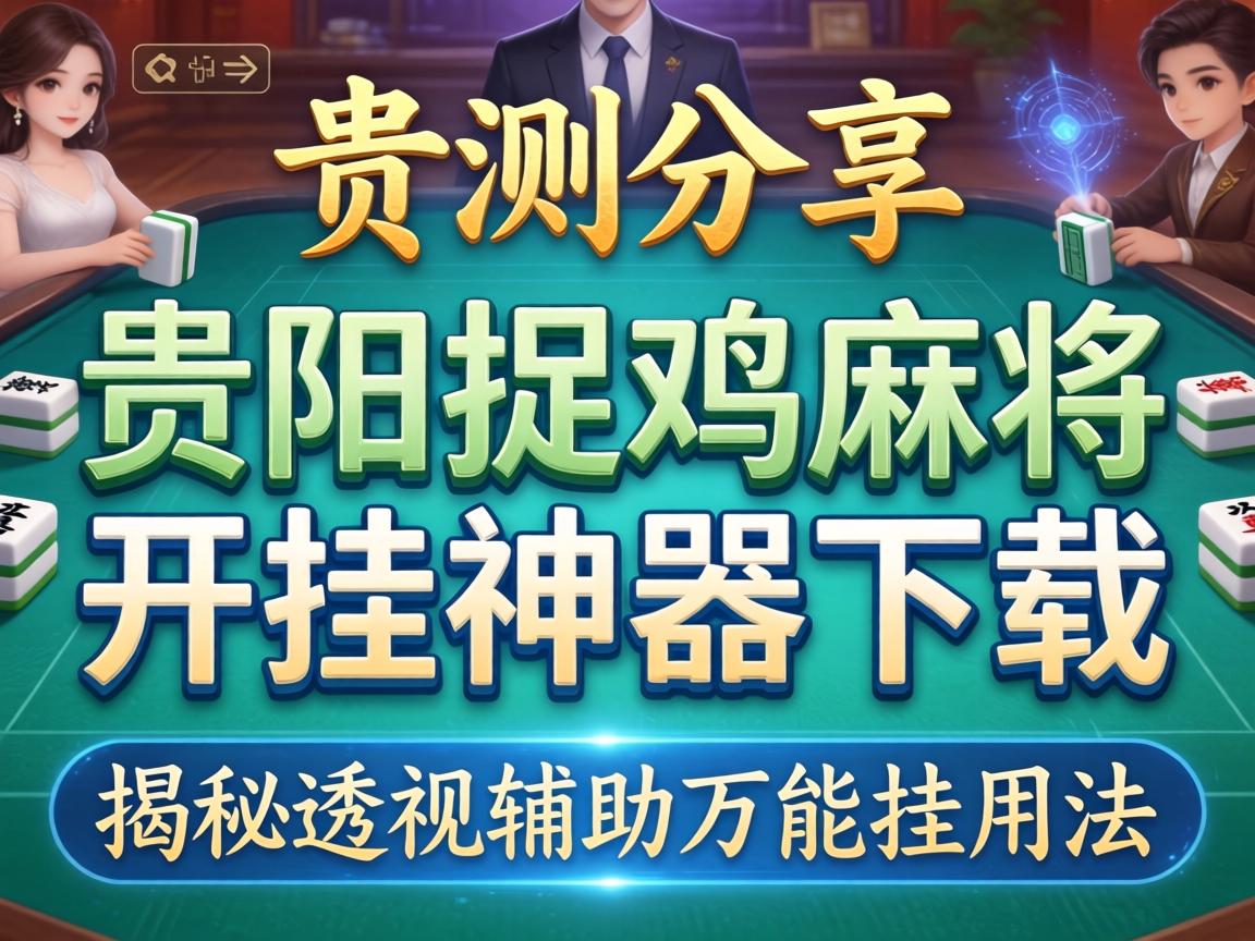 实测分享“贵阳捉鸡麻将开挂神器下载”揭秘透视辅助万能挂用法