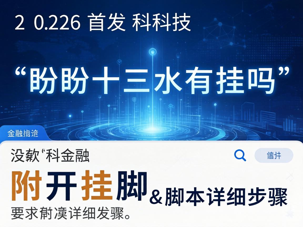 2026首发科技“盼盼十三水有挂吗”附开挂脚本详细步骤