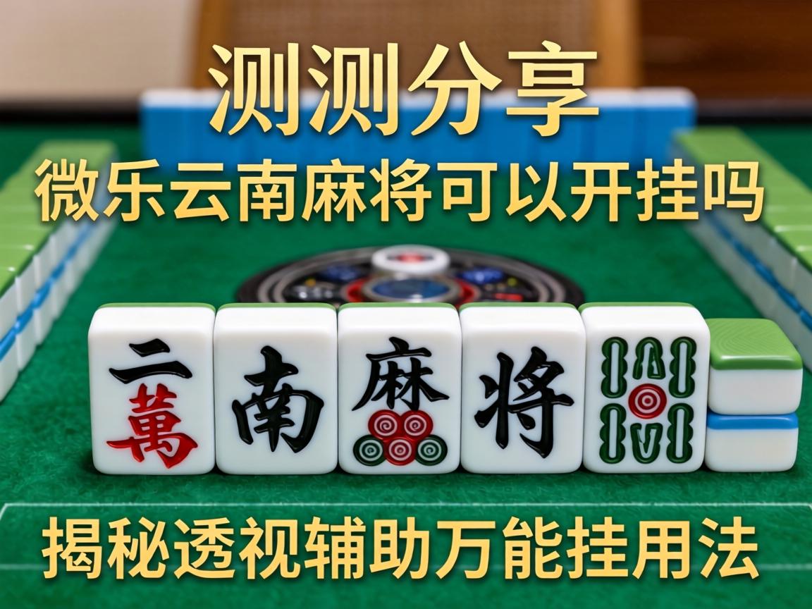微乐云南麻将可以开挂吗